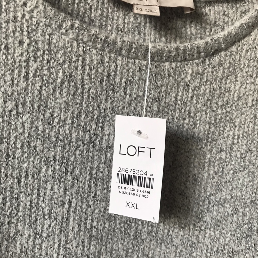 ***SOLD*** LOFT NWT Multi gray XXL lace - Picture 2 of 9